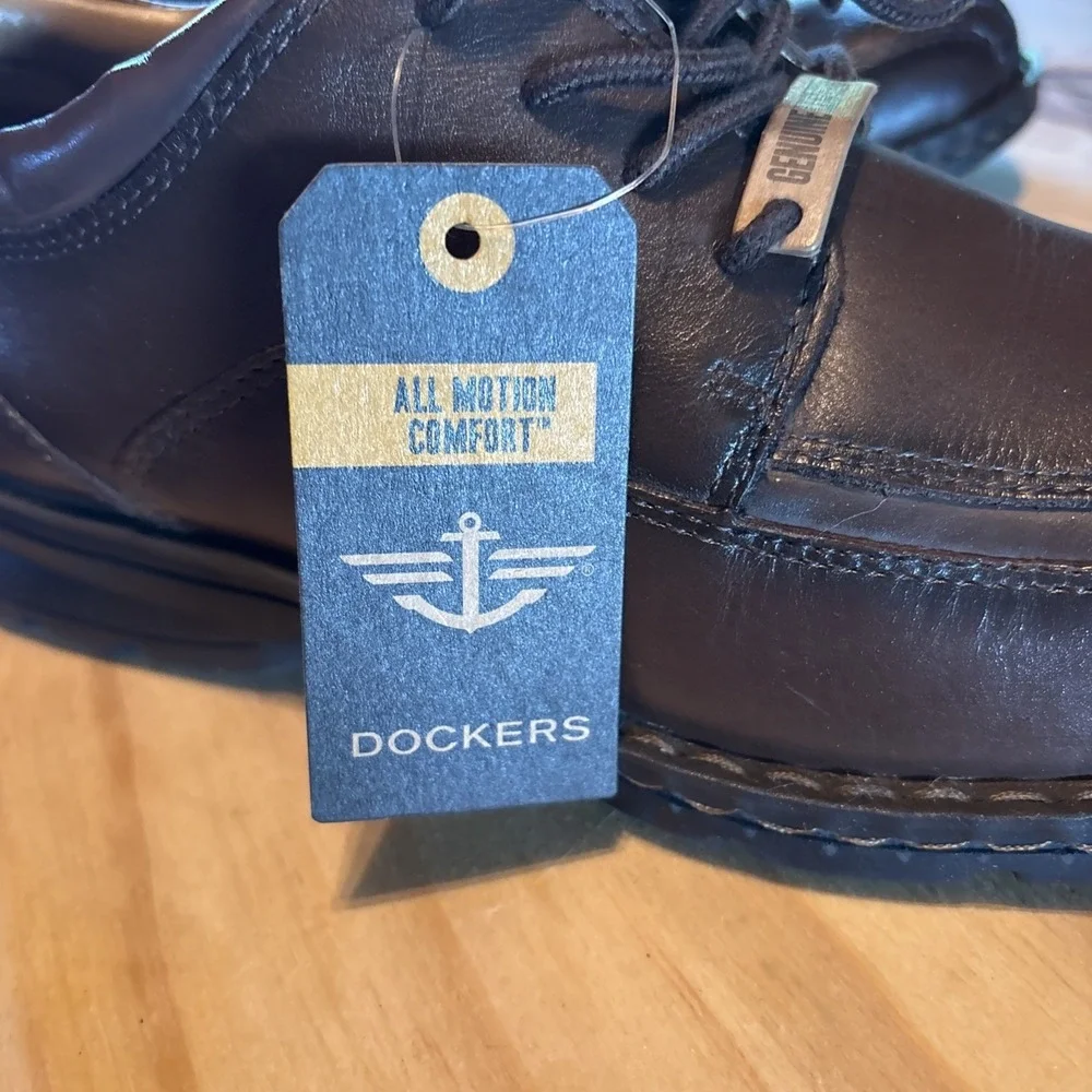 New Dockers Lace Up Oxford Mens Trustee 90-29023 Size 9.5M Brown Dress Shoes
